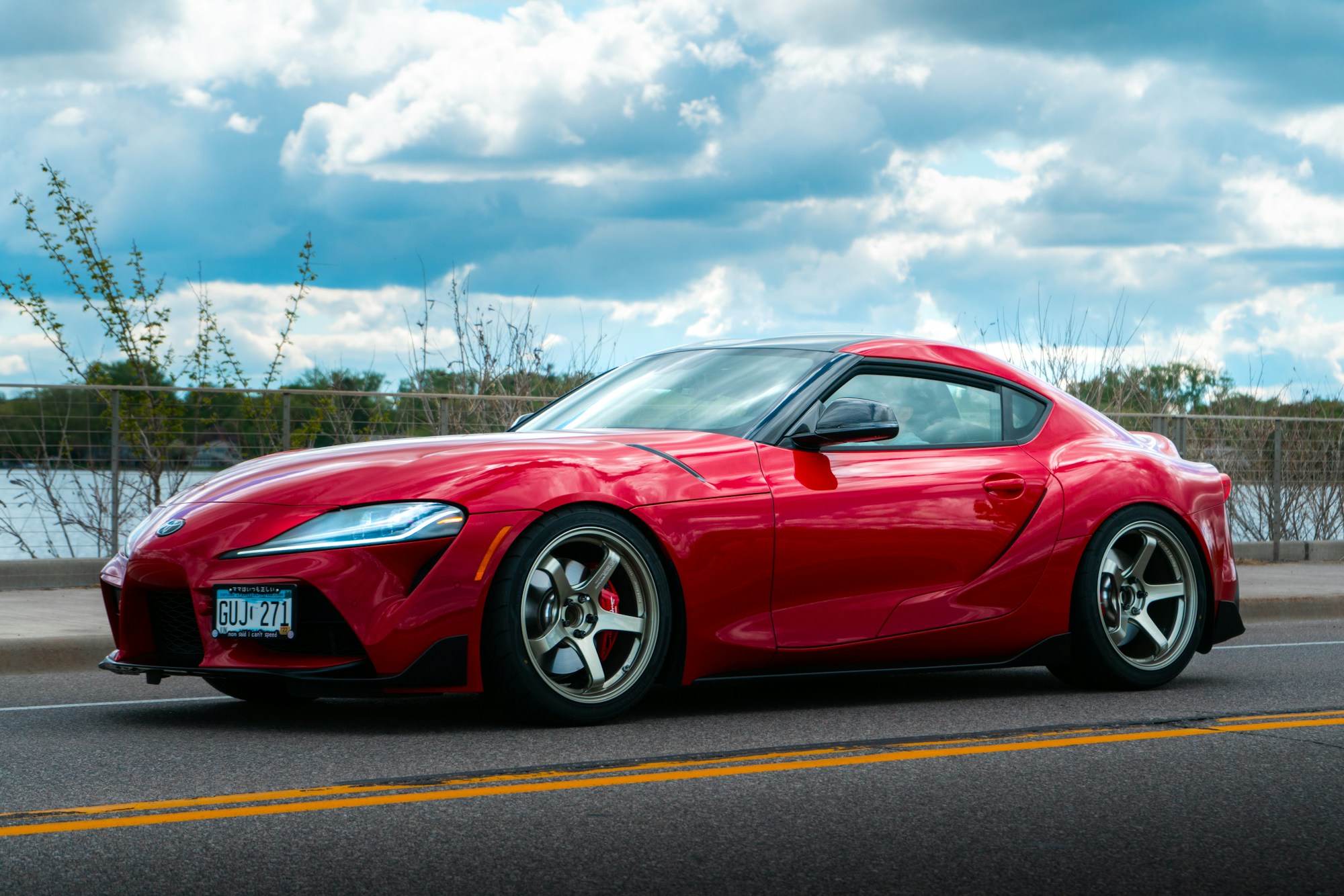 Red Toyota Supra, shown as an illustration of Japanese automobiles